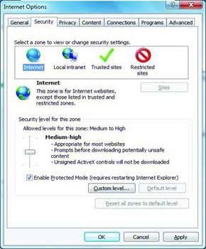 ویندوز 7, سیستم‌عامل‌, ترفند اینترنت, ناحیه‌بندی وب‌سایت‌ها