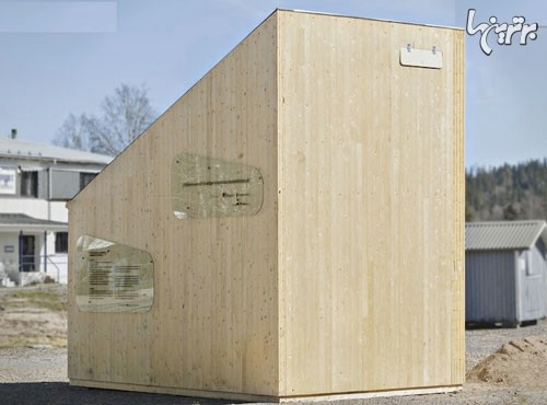 نمایش یک خانه 10 متری چوبی در موزه سوئد +عکس