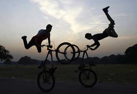 عکسهای جالب, دوچرخه سواران,تصاویر جالب