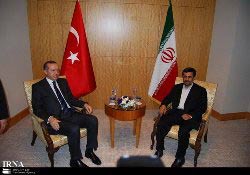 احمدی‌نژاد با نخست وزیر تركیه دیدار كرد