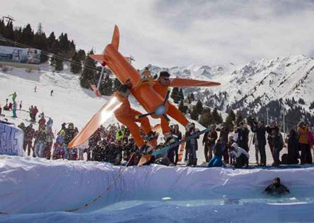 عکسهای جالب,مسابقات اسکی ,تصاویر دیدنی