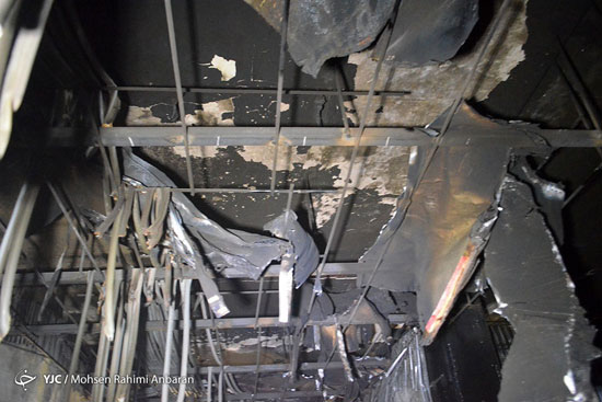 عکس: هتل قصر مشهد، پس از آتش سوزی نیم ساعته