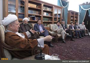هاشمی رفسنجانی,دیدار هاشمی با اعضای شورای مرکزی معاونت تبلیغات ستاد انتخاباتی