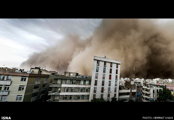 عکس: طوفان تهران را با خود برد!