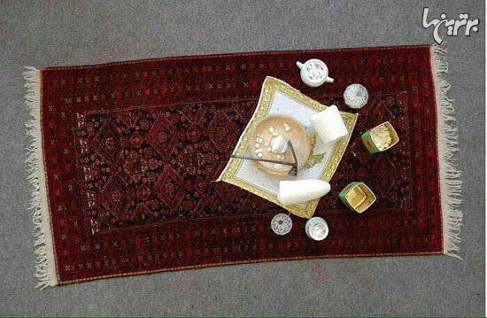مجموعه زندگی ایرانی روی فرش ایرانی