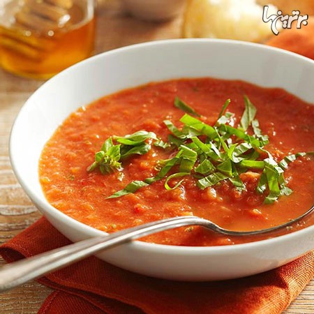 سوپ گوجه‌فرنگی تازه