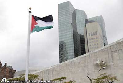 اخبار,اخباربین الملل , پرچم فلسطین در مقر سازمان ملل متحد