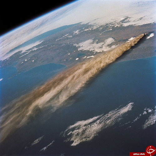 انفجار آتش فشان ها از لنز دوربین فضانوردان + تصاویر