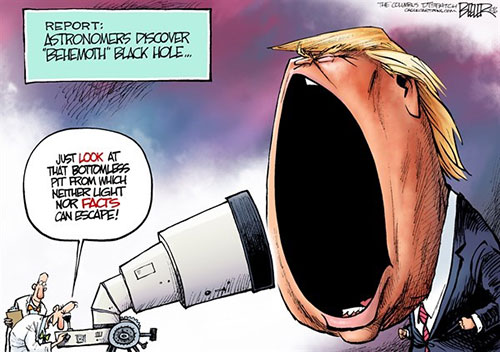 کاریکاتور: سیاهچال آقای ترامپ!