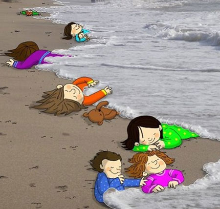 موج تصویر مرگ دلخراش کودک سوری