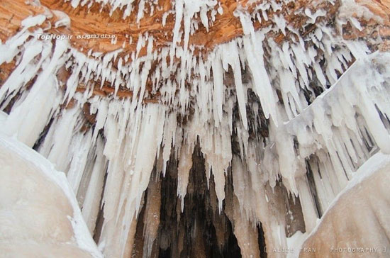 قندیل های یخی دیدنی در غار بی فیلد
