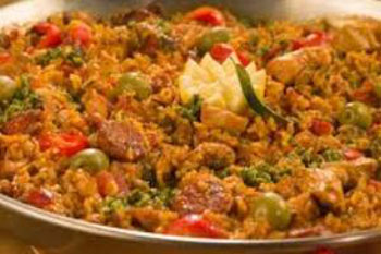 برنج و مرغ اسپانیایی , پخت غذاهای اسپانیایی