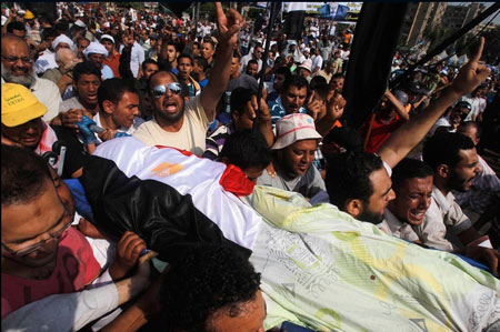 مصر,جنگ داخلی مصر,درگیری بین ارتش مصر و هواداران مرسی