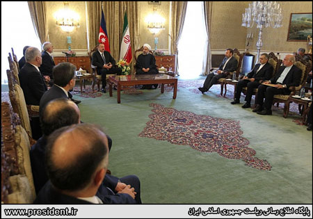 اخبار,اخبار سیاست خارجی,دیدار روحانی و رییس جمهور آذربایجان