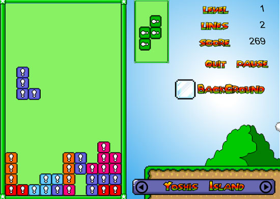 بازی Mario Tetris Master
