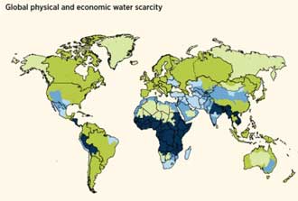 منابع آب شرب ,مشكل کم آبی