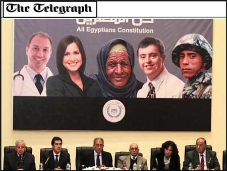 اخبار ,اخبار بین الملل ,سوتی بنر هیات تدوین قانون اساسی مصر