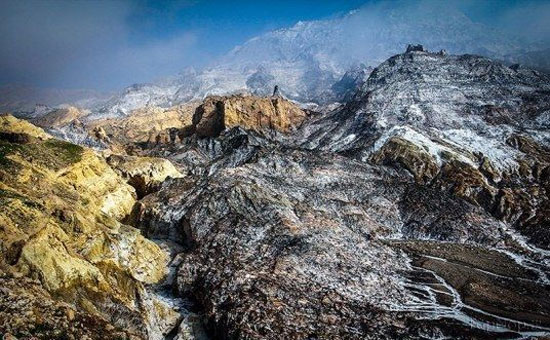 کوه های نمک بوشهر +عکس