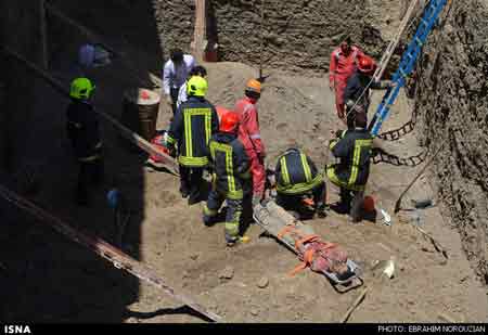 اخبار ,اخبار حوادث ,مرگ سه کارگر در پی ریزش آوار در مشهد 