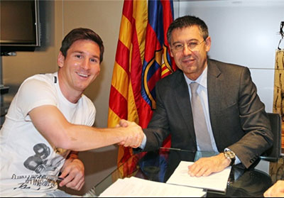 اخبار,اخبار ورزشی,قرارداد مسی با بارسلونا 
