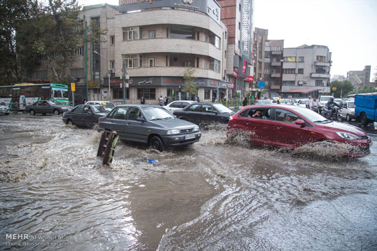 عکس: بارش شدید باران در تهران