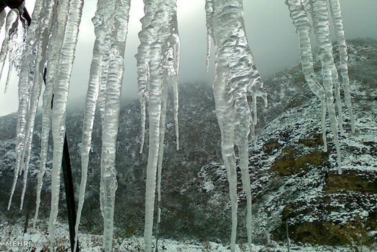 طبیعت زمستانی ارتفاعات علی آبادکتول