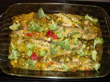 طرز پخت ماهی قزل آلا, مواد لازم برای ماهی آب پز