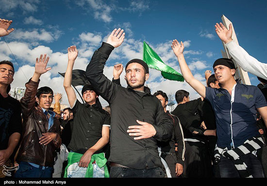 عکس: «تاسوعا» در حسینیه اعظم زنجان