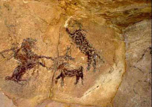 (تصویر) نقاشی 9 هزار ساله در کوهدشت