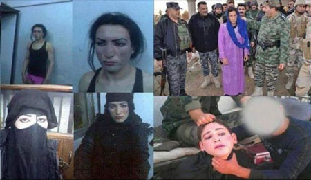 بازداشت داعشی‌ ها با لباس زنانه +عکس