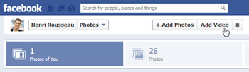 فیس بوک, اشتراک گذاری عکس و فیلم در فیس بوک