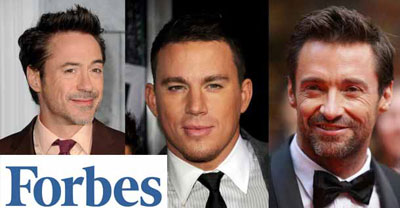 پر درآمدترین بازیگران 2013, لیست پردرآمدترین بازیگران مرد