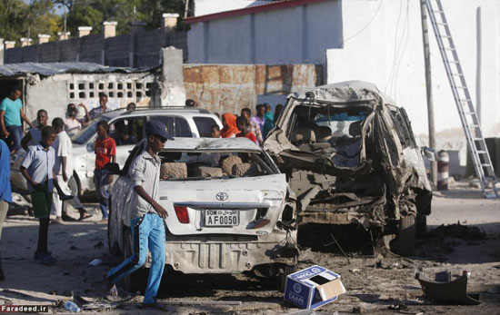 عکس: حمله تروریستی به پایتخت سومالی