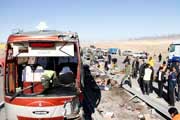 اعلام هویت كشته ها و مجروحان واژگونی اتوبوس زائران سوریه 