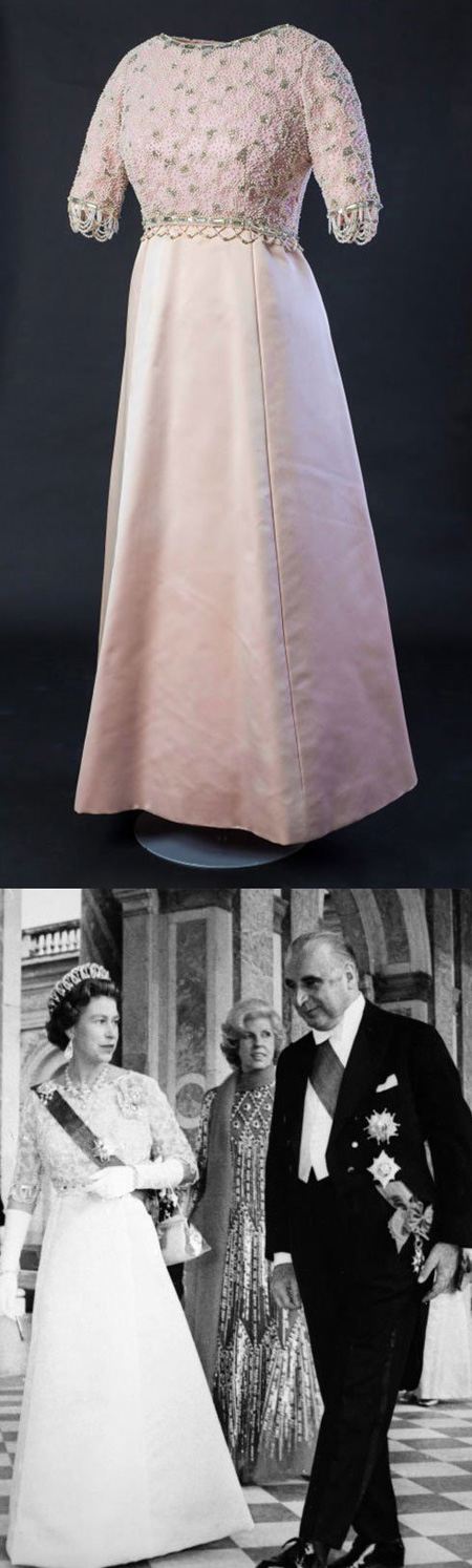 لباس ملکه الیزابت و پرنسس دایانا,لباس های ملکه الیزایت و پرنسس دایانا در یک نمایشگاه مد