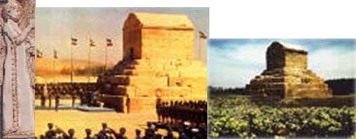 آرامگاه كوروش بزرگ در پاسارگاد ــــــــ مراسم 2500 ساله ایجاد امپراتوری ایران دربرابرآرامگاه كوروش ــــ كوروش 