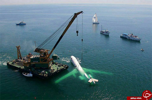 عکس: غرق شدن توپولف در دریا