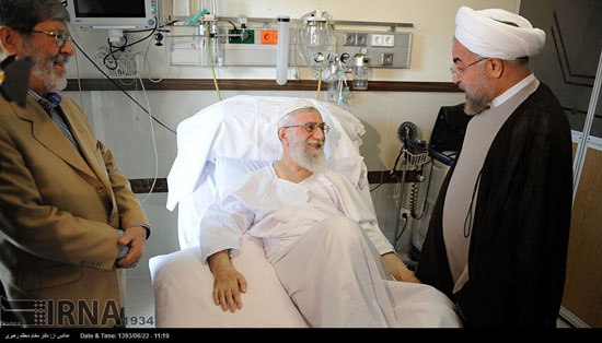 عکس: عیادت مجدد روحانی از رهبر انقلاب