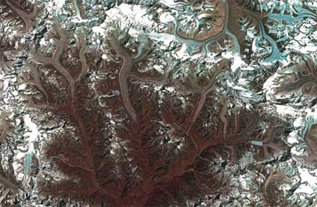فضانوردان , تصاویر فضایی از زمین,کوه اورست، نپال