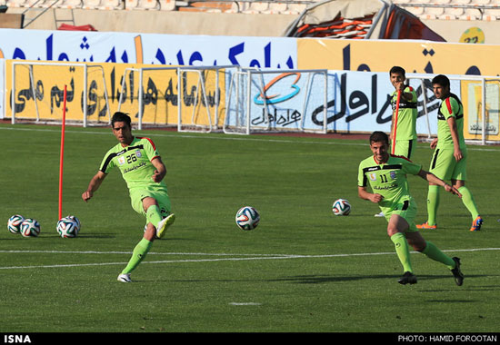 تمرین تیم ملی فوتبال ایران در ورزشگاه آزادی