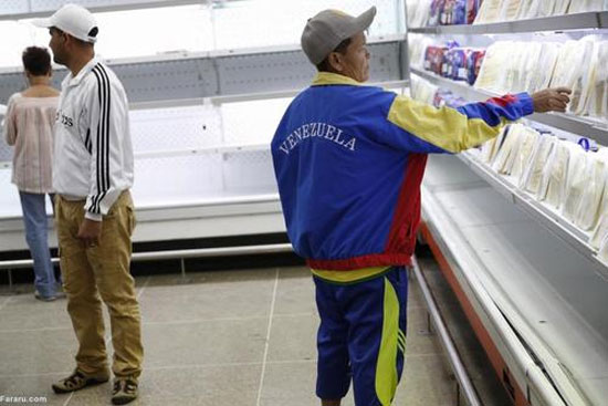 صف خرید مردم ونزوئلا در فروشگاه ها +عکس