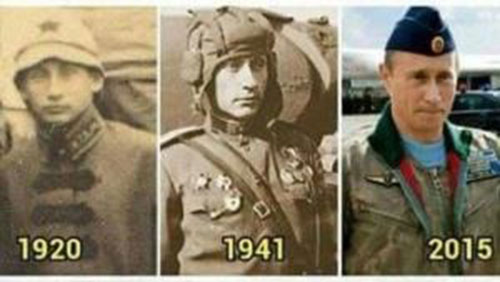 عکس: شباهت عجیب پوتین به یک سرباز