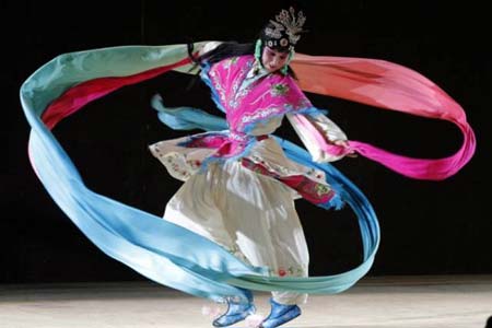    هنرمند کره ای و اجرای حرکات نمایشی در جریان اپرا- تونس