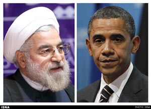 دیدار حسن روحانی رییس‌جمهور ایران و باراک اوبا