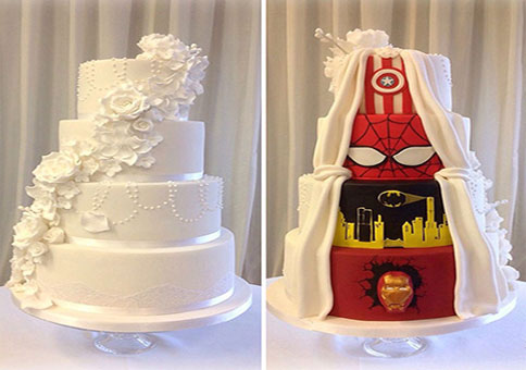 اخبار,اخبارگوناگون , کیک های  عروسی  جالب 