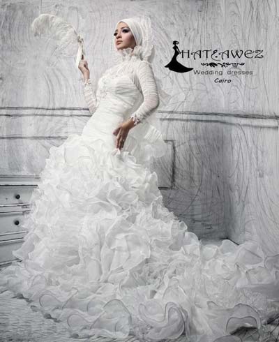 مدل لباس عروس, لباس عروس با حجاب
