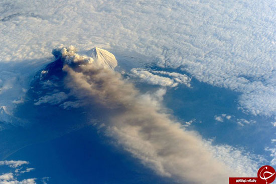 انفجار آتش فشان ها از لنز دوربین فضانوردان + تصاویر