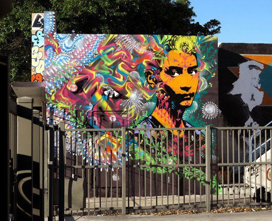 نقاشی های خیابانی رنگارنگ در کلمبیا