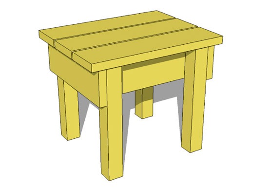 ساخت چهارپایه چوبی