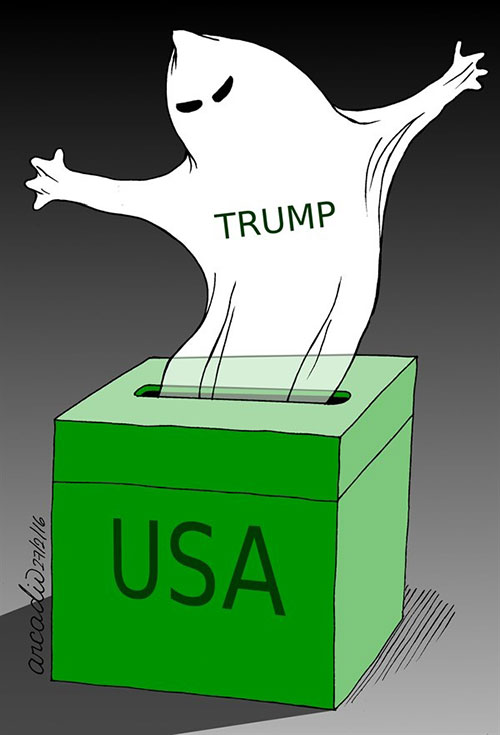 کاریکاتور: کابوس ترامپ!